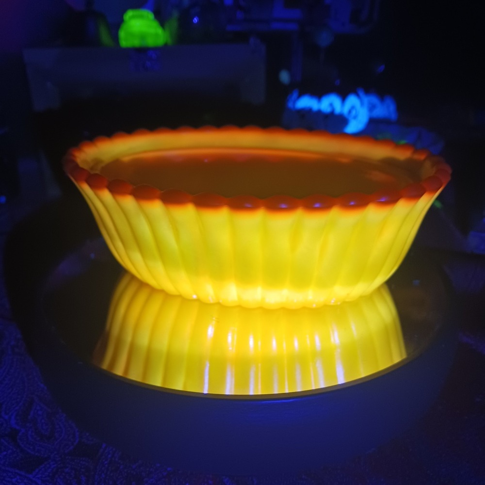 Westmoreland by Rosso Dandelion Yellow Carnival Glass HON Replacemen Nest Only